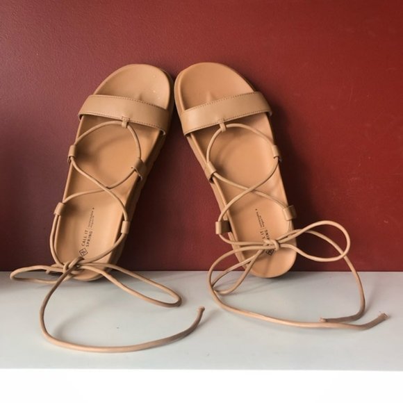👛 (ANY 2/$25) CALL IT SPRING Gladiator Sandals Size 7.5 - Picture 8 of 8